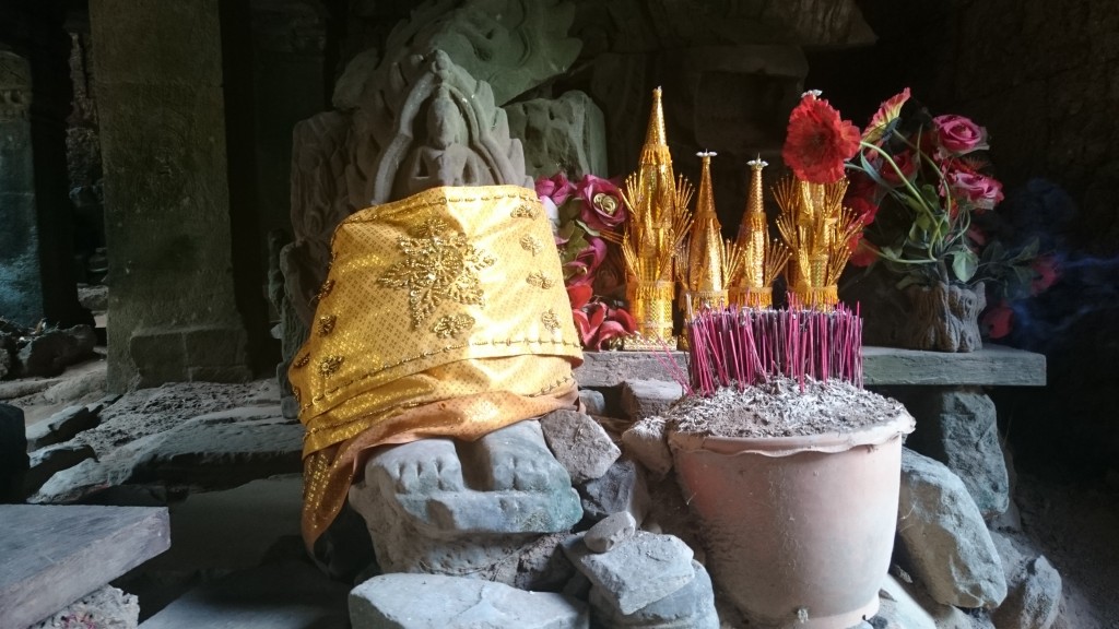 De tempels zijn nog altijd in gebruik.